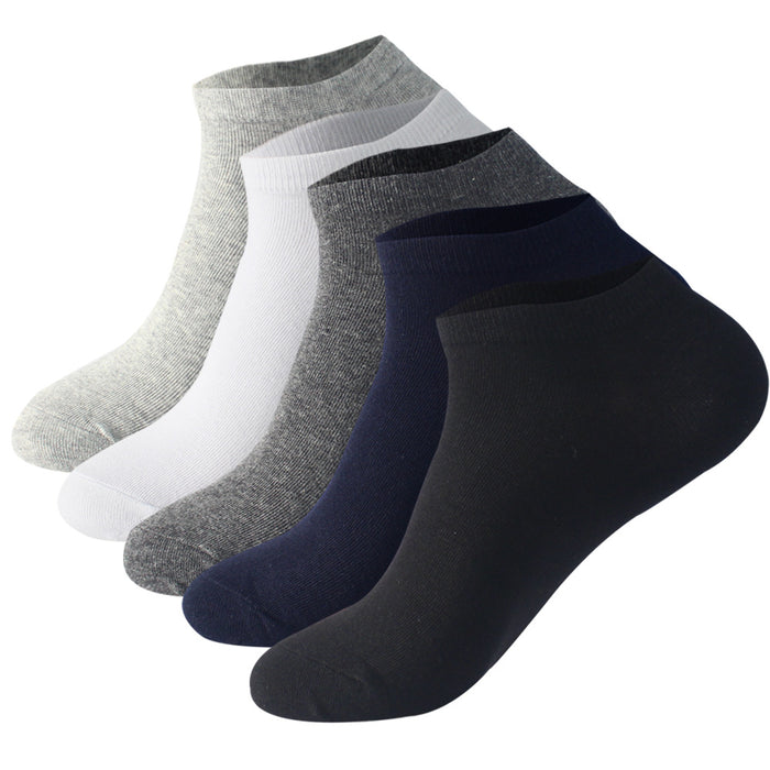 Wholesale Extra Large Ship Socks Thin Solid Color Short Socks Sweat Absorbing Cotton Socks