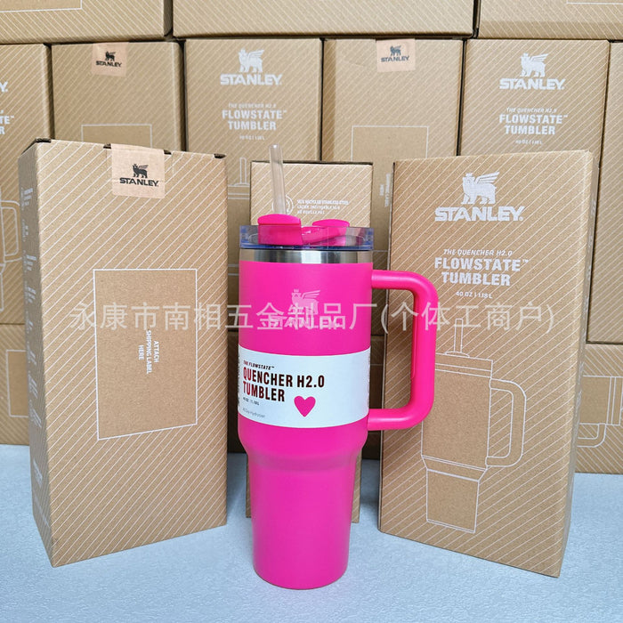 Wholesale 40oz giant straw cup,  car-friendly stainless steel large capacity ice bullies cup