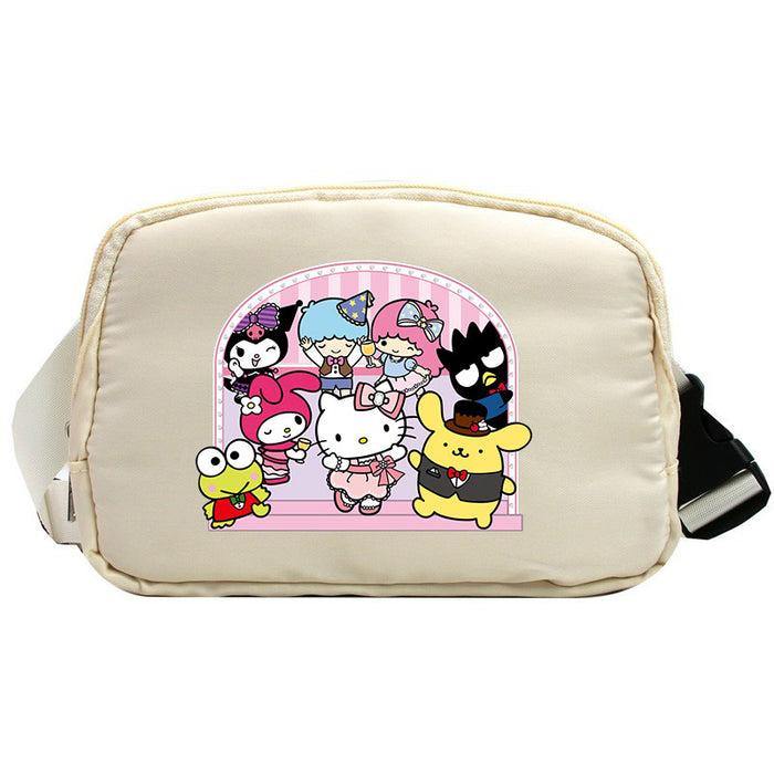 Wholesale Cat Cartoon Waterproof Sports Chest Bag  Versatile Crossbody Bag for Running with Phone Shoulder Bags
