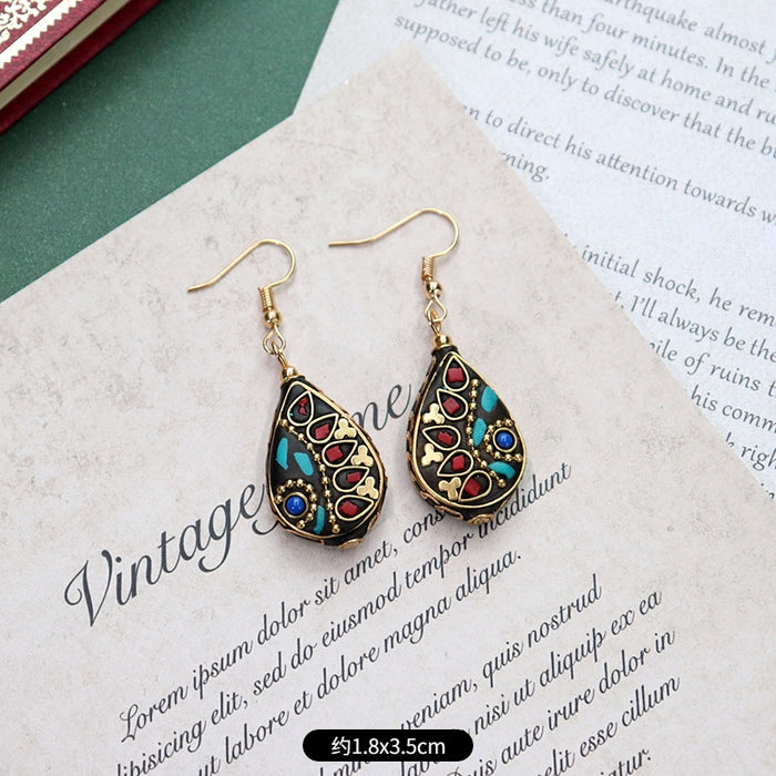 Wholesale Vintage Turquoise Earrings JDC-ES-Luox007