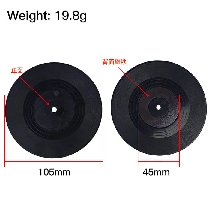 Wholesale New vinyl record refrigerator sticker DIY personalized celebrity refrigerator sticker keychain mini record coaster