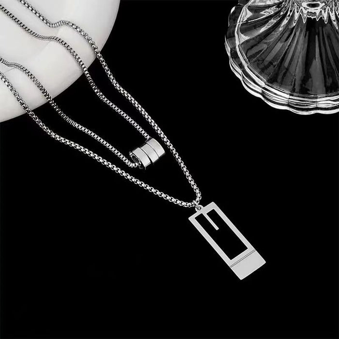 Wholesale of Long Titanium Steel Necklaces JDC-NE-yihao014