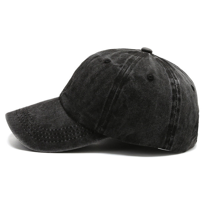 Wholesale Letter printed washed baseball cap, outdoor sun shading retro duckbill cap