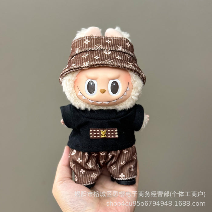 Wholesale 17cm Doll Pendant Plush Toy Clothes Set Skirt