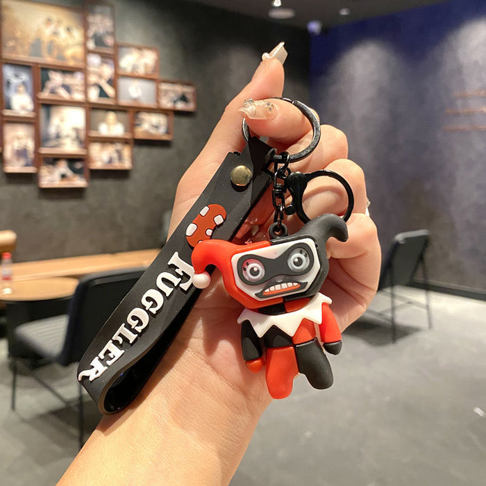 Wholesale Funny cute tooth monster cartoon keychain tooth monster pendant