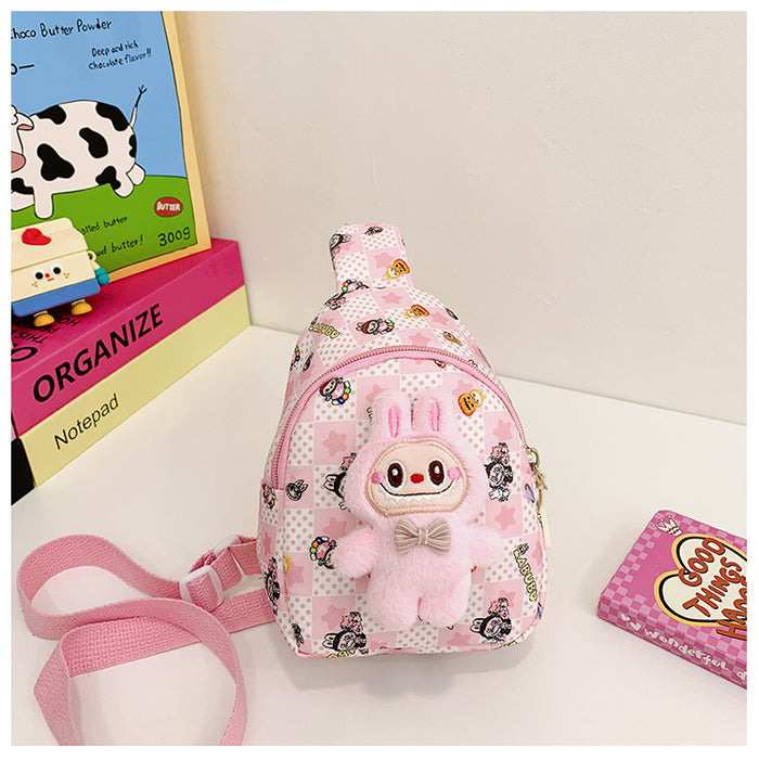 Wholesale Children' s Bag Kindergarten Baby' s Coin Purse Boys and Girls Cartoon Printed Waist Bag Casual Crossbody Bag