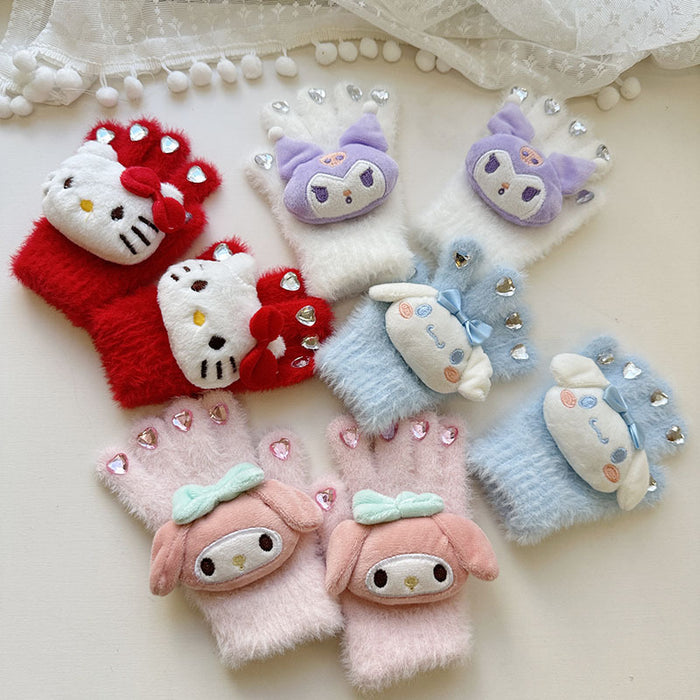 Wholesale Warm Gloves Baby Five-Finger Knitted Gloves