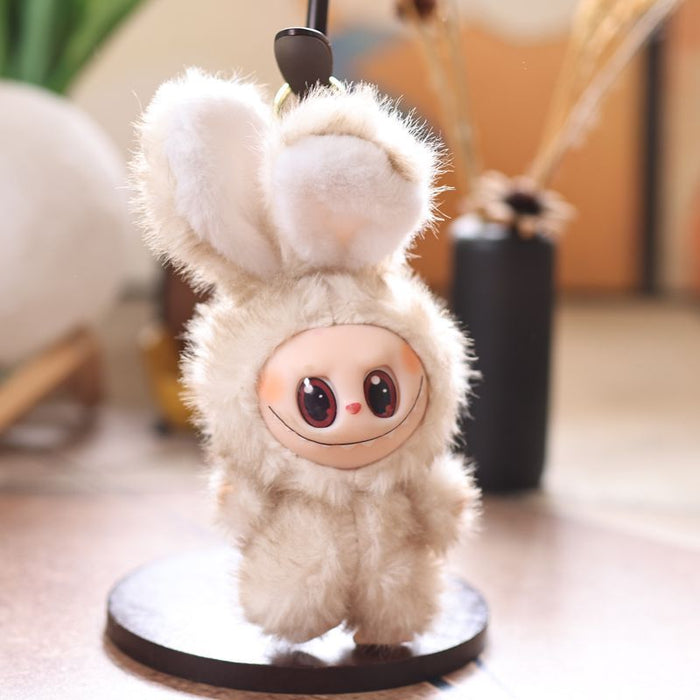 Wholesale Cute vinyl rabbit pendant plush toy doll little rabbit bag pendant keychain doll