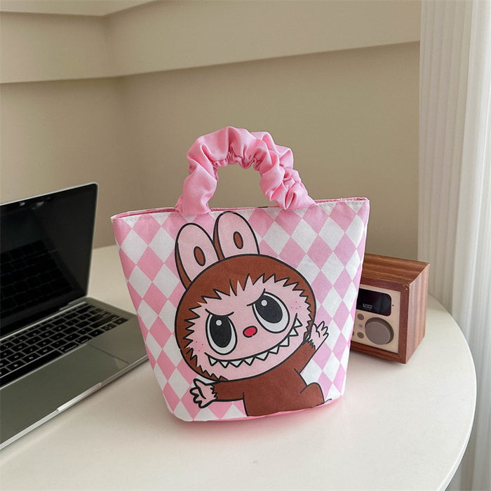 Wholesale Cloth Creative Cartoon Cute Cotton Handbag Korean-style High-value Portable All-match Bucket Bag