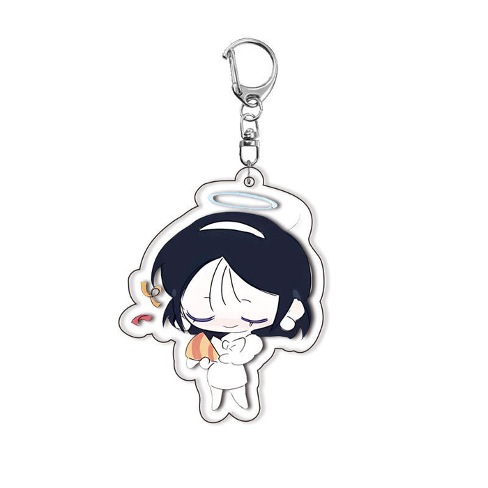 Wholesale Double-sided Acrylic Keychain with Layered Design  Anime-themed Creative Pendant