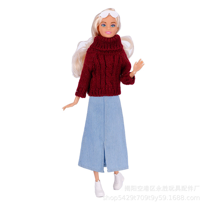 Wholesale Dress  sweater turtleneck wool sweater sweater doll clothes