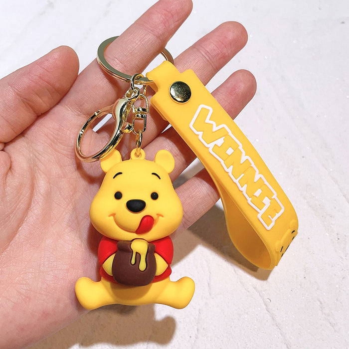 Wholesale Cartoon doll keychain,  cute bag charm,  silicone