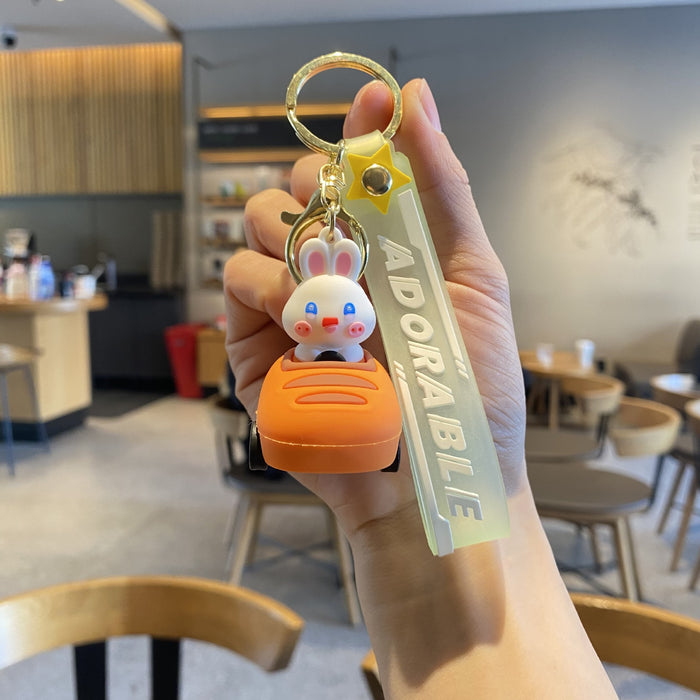 Wholesale Cute 3D Doll Silicone Keychain JDC-KC-MingT138