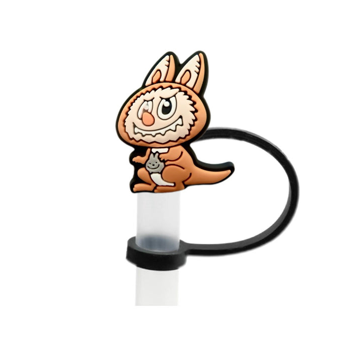 Wholesale 10pcs silicone suction pipe large diameter cartoon cute dust plug