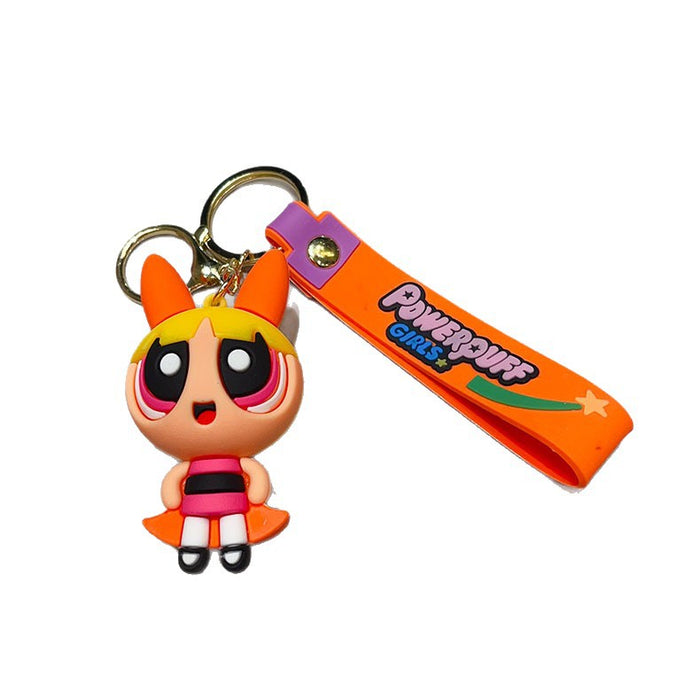 Wholesale Power puff Girls Keychain Cute and Small Gift