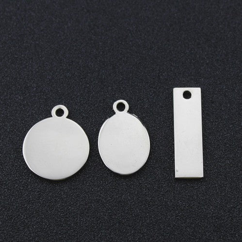 Wholesale Blank double-sided engraved laser engraved metal keychain