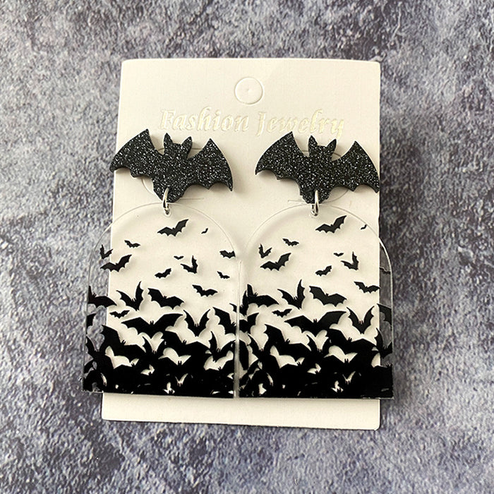 Wholesale Bat Acrylic Earrings Dark Style Jewelry Accessory
