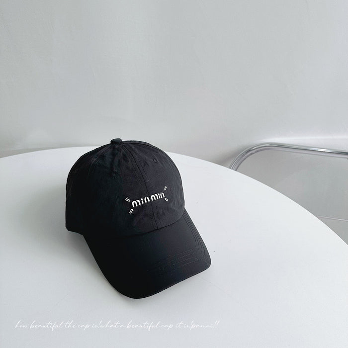 Wholesale Lightweight and breathable letter children's baseball cap, quick drying waterproof duckbill cap, girls' sun protection hat