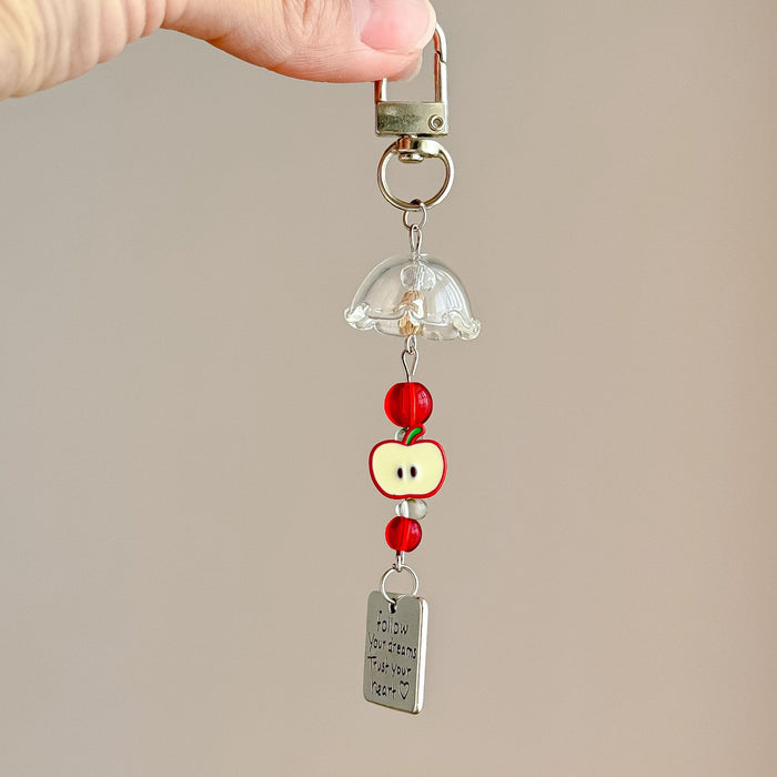 Wholesale Fruit Mobile Phone Pendant Girl's Heart Bag Pendant Gift Keychain