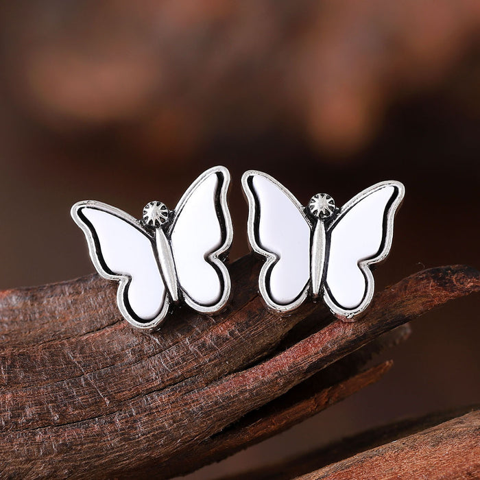 Wholesale 2pcs Retro Long Butterfly Simple Statemente Earrings