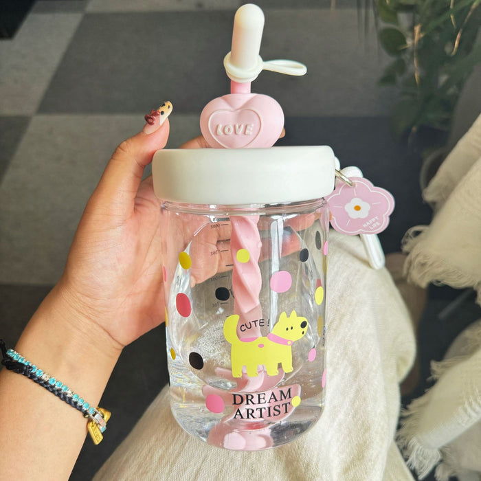 Wholesale Plastic large-capacity straw belly cup
