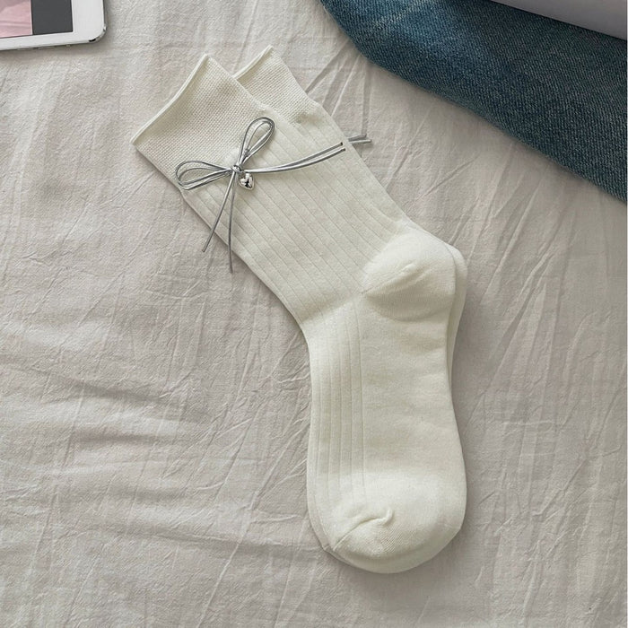 Wholesale Love pendant bow socks pile socks