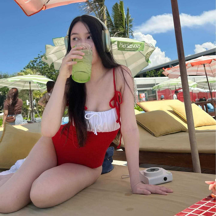 Wholesale New vacation pure desire one-piece swimsuit hot spring swimsuit