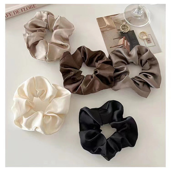 Wholesale Vintage Silk intestine hair band  rubber band female hair tie rope hair rope