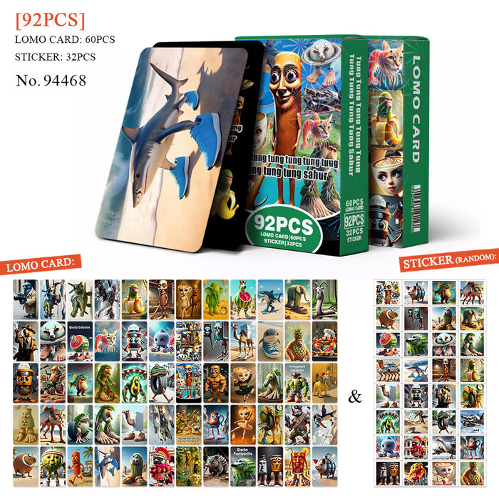 Wholesale 92 Small Cards Peripheral Collection Lomo Cards