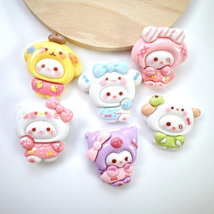 Wholesale Cartoon DIY resin accessories, handmade phone cases, hair clips, headband accessories, auxiliary materials