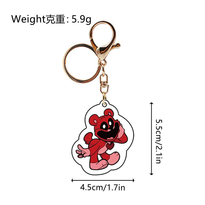 Wholesale Cartoon Smiling Animal Acrylic Keychains JDC-KC-HaoAn006