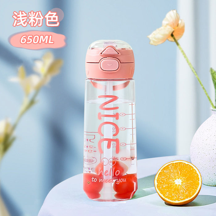 Wholesale  straw water cup  plastic cup