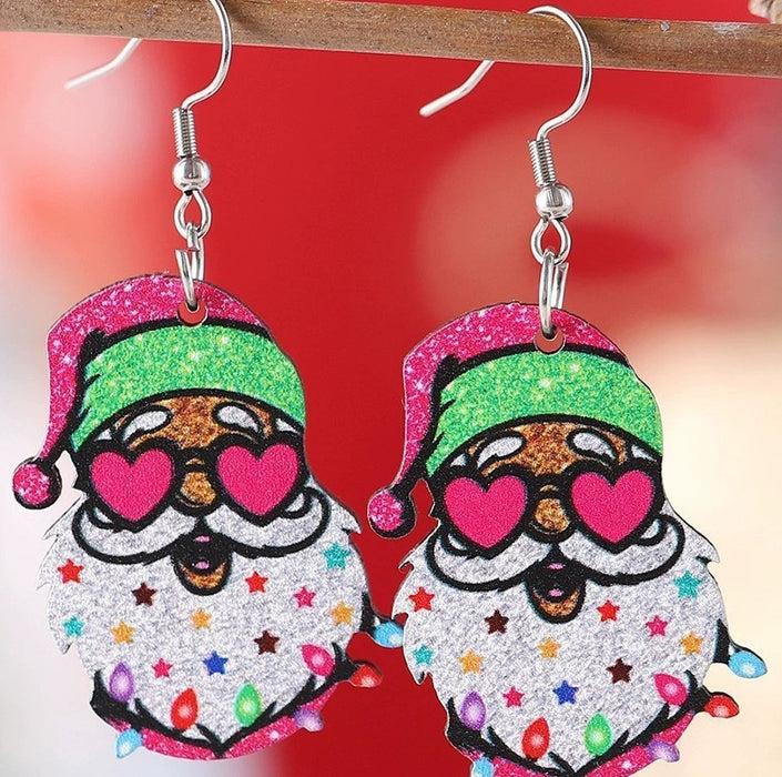 Wholesale Christmas Cartoon 2D Acrylic Drop Earrings - Trendy Party Jewelry Accessory MOQ≥2