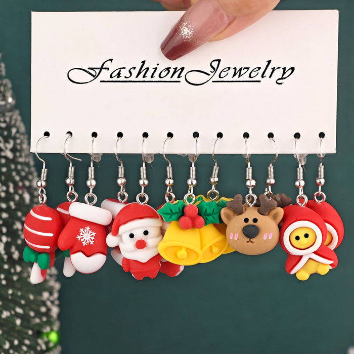 Wholesale Unique Creative Christmas Carnival Earrings