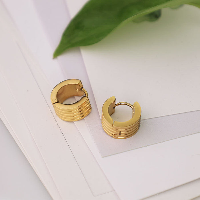 Wholesale electric stripe simple earrings