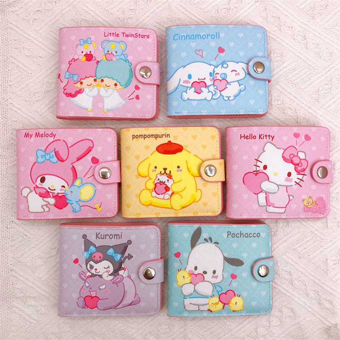 Wholesale PU Cartoon Casual Short 2-fold Wallet JDC-WT-YaLL008