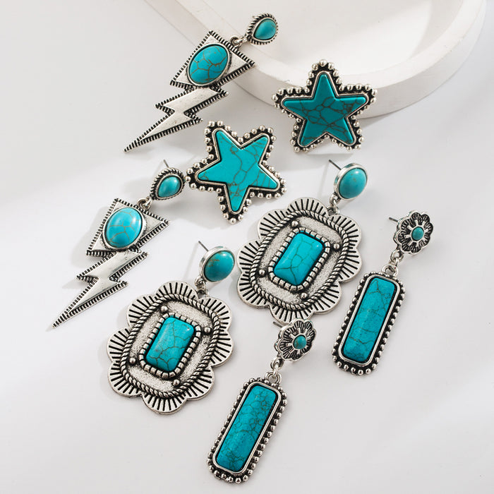 Wholesale Vintage Turquoise Statement Earrings