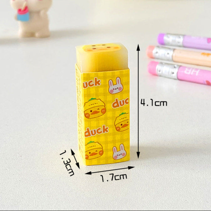 Wholesale Creative cartoon eraser children's less dandruff painting cutting eraser Primary School students sandwich eraser cute stationery