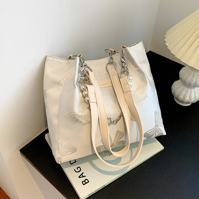 Wholesale Large capacity fashionable canvas bag versatile commuting tote bag