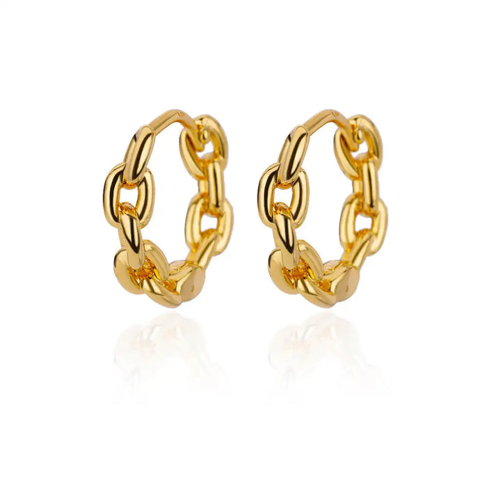 Wholesale 18K Gold Accessible Versatile Simple ins Ear Piercing Earrings