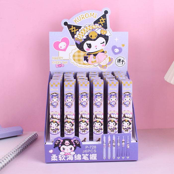 Wholesale Cute cartoon blind box quick-drying,  smooth-writing black retractable pen.