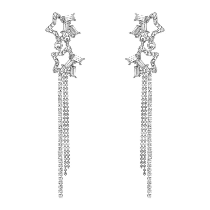 Wholesale Exaggerated hollow ear loops with geometric C-shaped ear clips