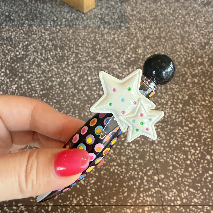 Wholesale Cute cartoon star-shaped push-button ballpoint pen