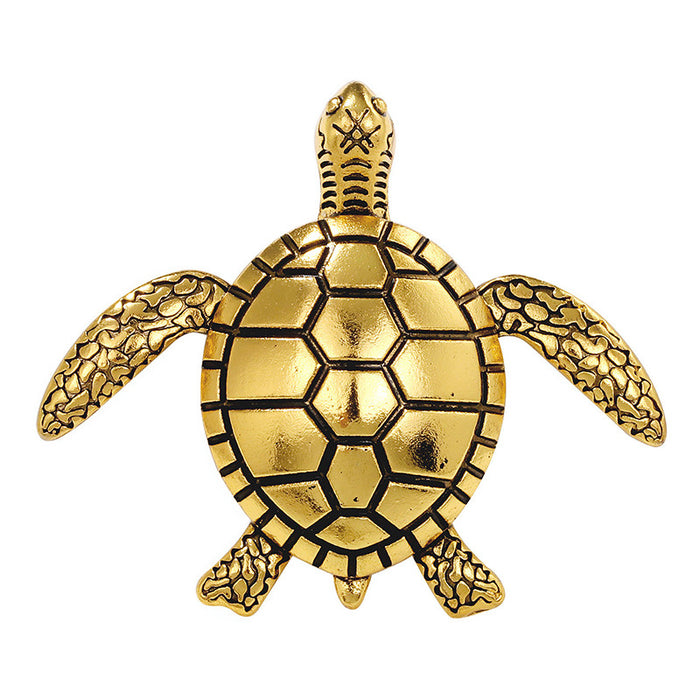 Wholesale Turtle Animal Brooch Diamond-Encrusted Oil-Drip Accessories