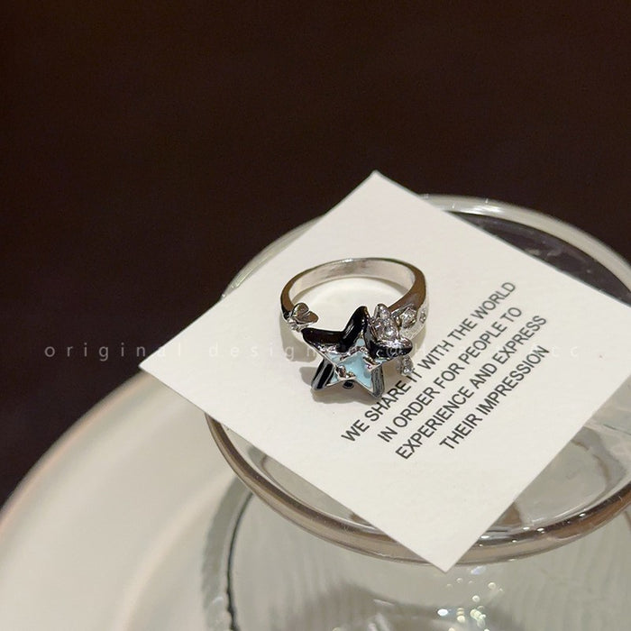 Wholesale  Cat's Eye Star Ring  Girl Open Ring