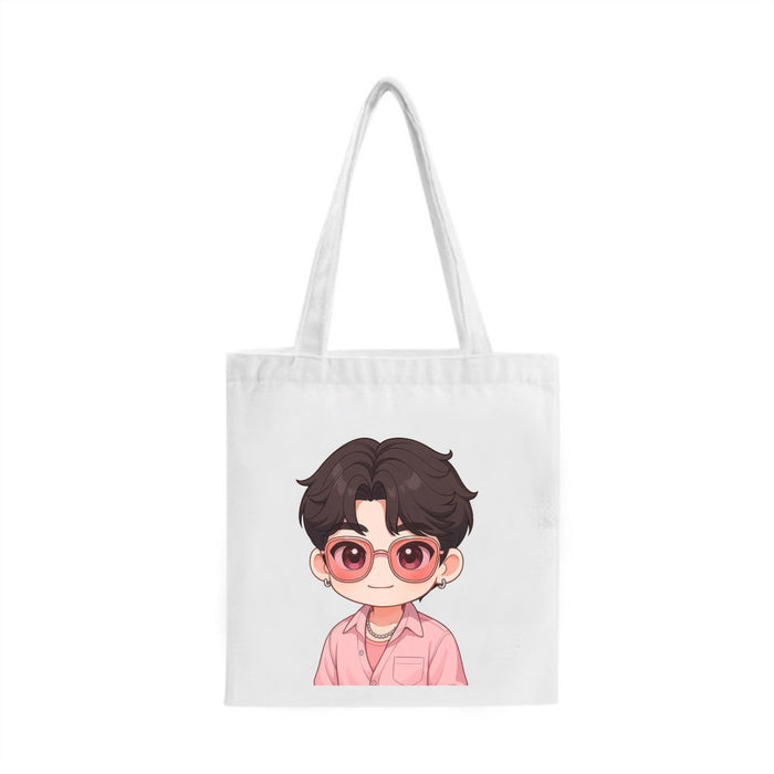 Wholesale KPOP cartoon character printed canvas shoulder bag