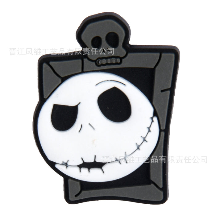 Wholesale 50pcs Horror Tarot  Series Shoes Charms Accessories Slippers Accessories Patch Decorative Shoe Buckle