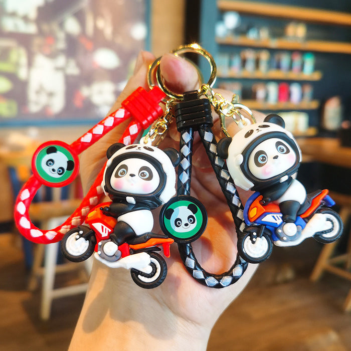 Wholesale Cute Silicone Panda Keychain for Car or Bag Boutique Resale Gift