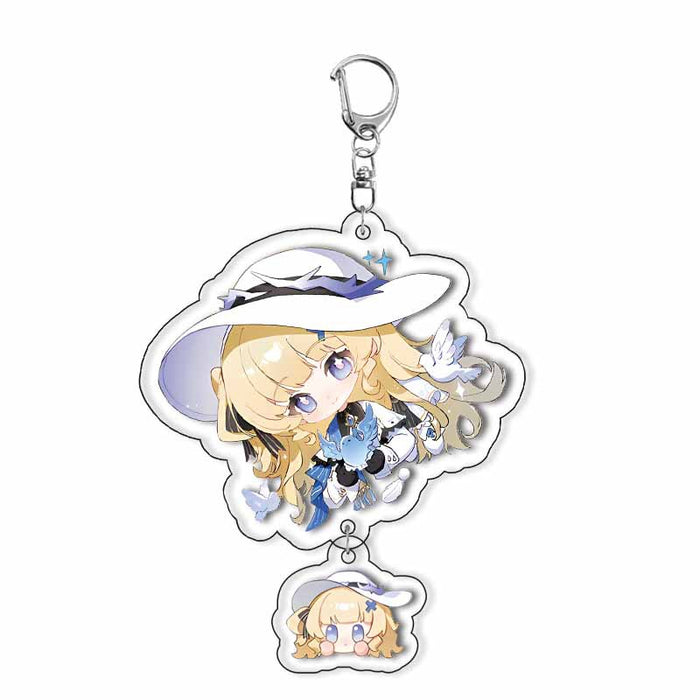Wholesale Layered Acrylic Keychain Anime Merchandise Backpack Charm