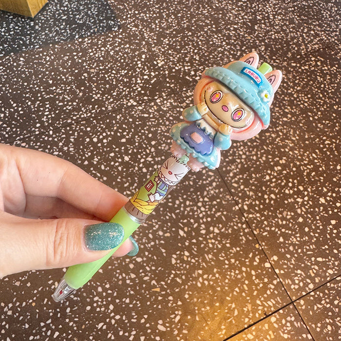 Wholesale Three-Dimensional Funny Press Gel Pen High-Looking Student Exam Quick-Drying Soft Grip Ballpoint Pen